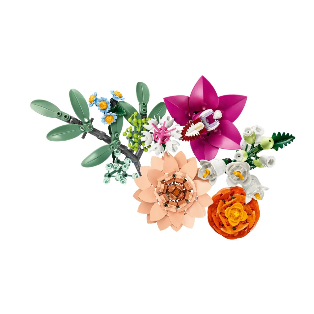 LEGO Vakker bukett med rosa blomster - Image 4