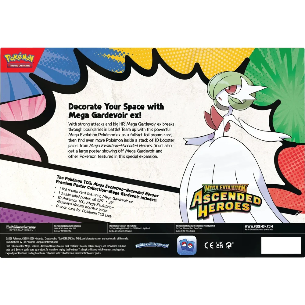 Maks 1 per pers. Pokemon Ascended Heroes Premium Poster Collection - Mega Gardevoir - Image 3