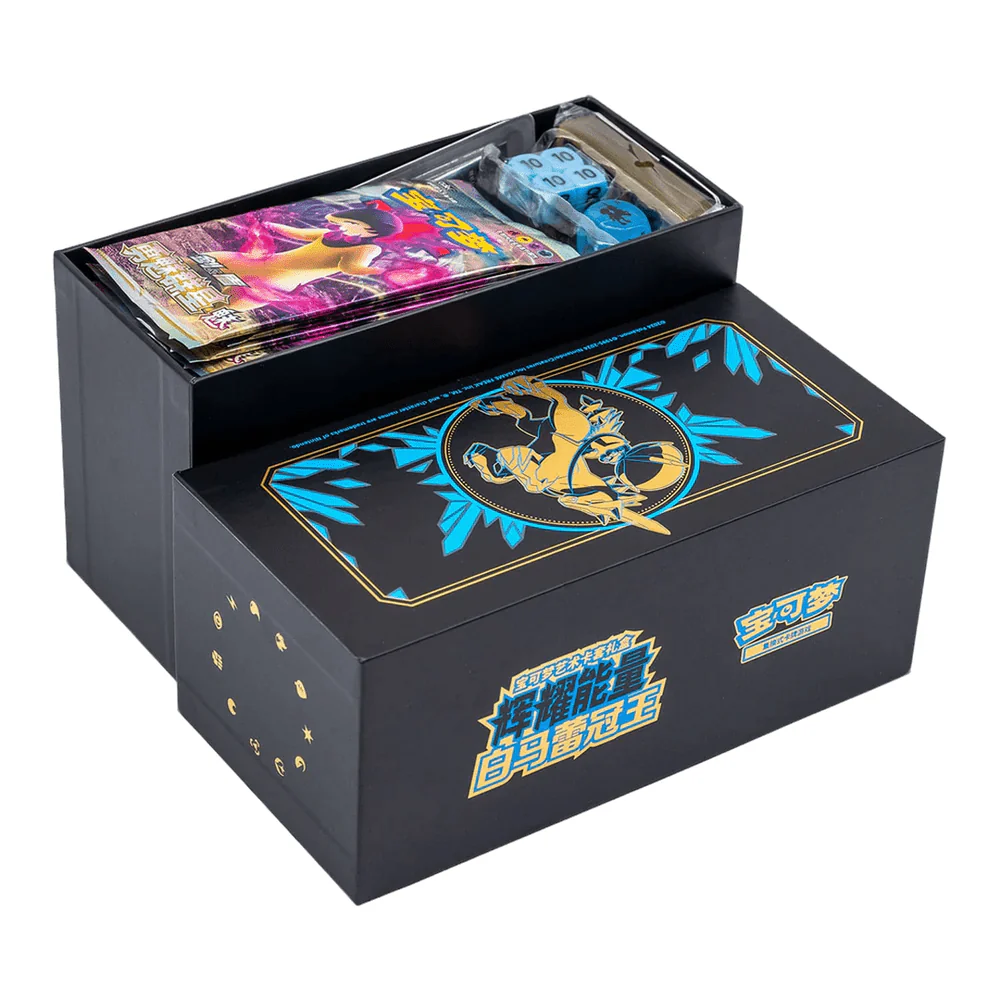 Pokemon Ice Rider Calyrex Black Gold Elite Trainer Box Kinesisk - Image 3