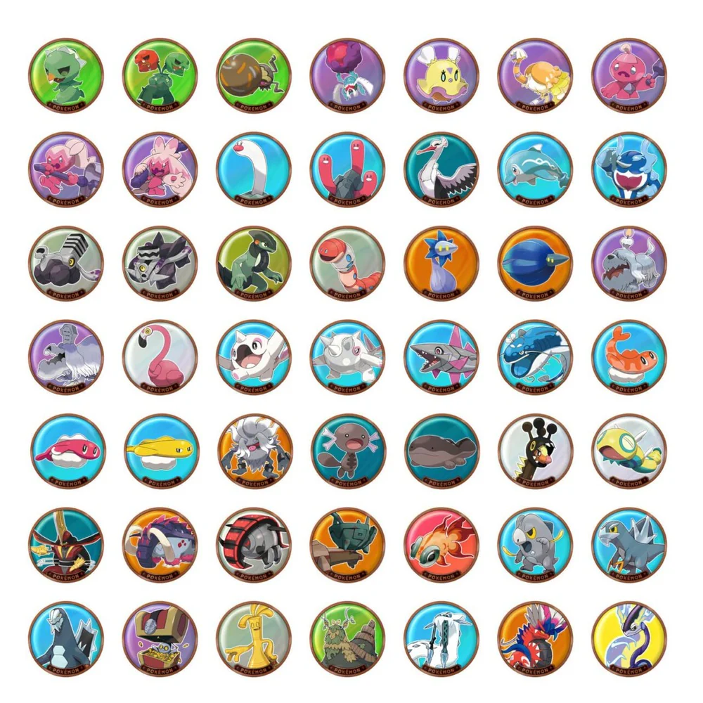 Pokemon Kinesisk Magnetic Coin Set Paldea Vol. 2 - Image 2