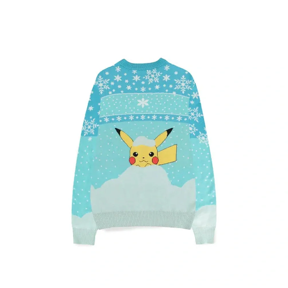 Pokemon - Snow Christmas Jumper - Medium - Image 2