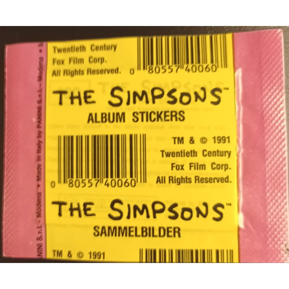 The Simpsons Panini Stickers fra år 1991 - Image 4